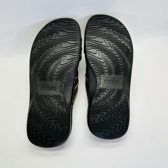 Dockers Sunland Slide Sandal Size 10M Brown Memory Foam Casual Outdoor Slide - Picture 10 of 12